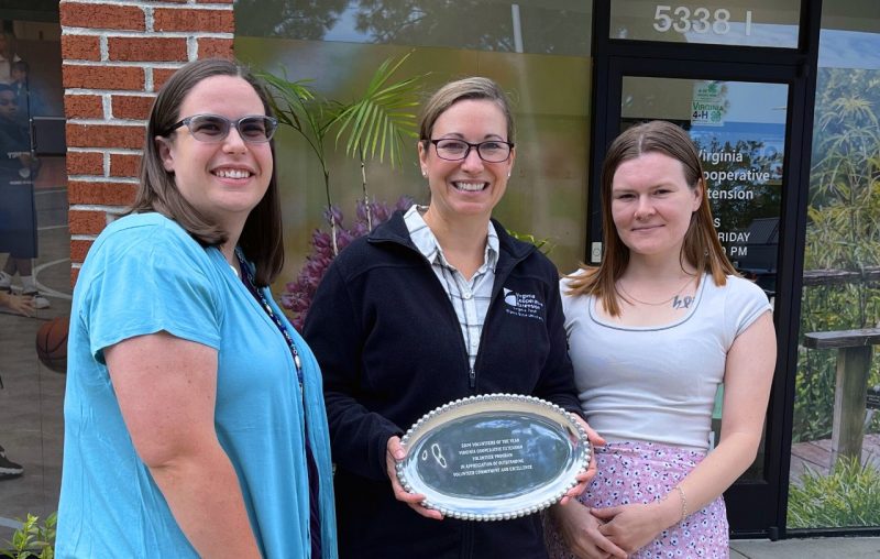 Kristie Hammond, 4-H youth program assistant; Megan Tierney, unit coordinator; and Kortne Williams, administrative and fiscal agent